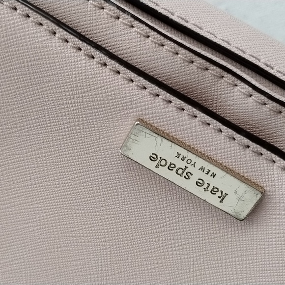 Kate Spade Baby Pink Safiano Leather Crossbody Bag *flaw - Picture 8 of 10